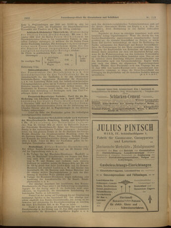 Verordnungs-Blatt für Eisenbahnen und Schiffahrt: Veröffentlichungen in Tarif- und Transport-Angelegenheiten 19021028 Seite: 10