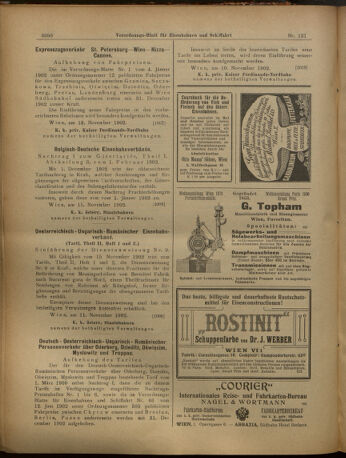 Verordnungs-Blatt für Eisenbahnen und Schiffahrt: Veröffentlichungen in Tarif- und Transport-Angelegenheiten 19021115 Seite: 11