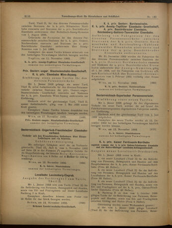 Verordnungs-Blatt für Eisenbahnen und Schiffahrt: Veröffentlichungen in Tarif- und Transport-Angelegenheiten 19021118 Seite: 10