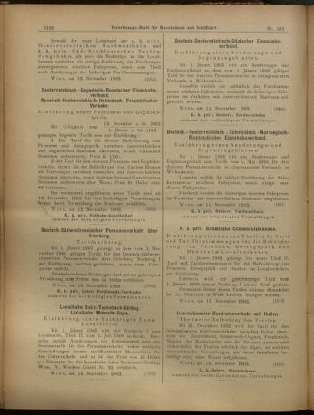 Verordnungs-Blatt für Eisenbahnen und Schiffahrt: Veröffentlichungen in Tarif- und Transport-Angelegenheiten 19021118 Seite: 8