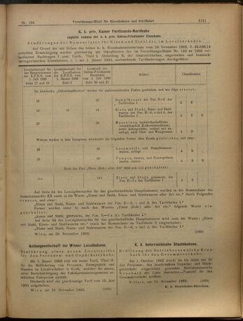 Verordnungs-Blatt für Eisenbahnen und Schiffahrt: Veröffentlichungen in Tarif- und Transport-Angelegenheiten 19021122 Seite: 11