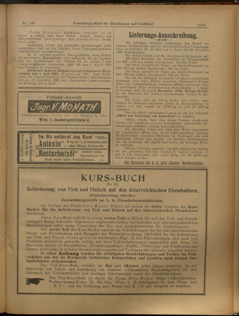 Verordnungs-Blatt für Eisenbahnen und Schiffahrt: Veröffentlichungen in Tarif- und Transport-Angelegenheiten 19021127 Seite: 7