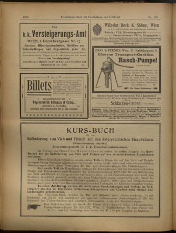 Verordnungs-Blatt für Eisenbahnen und Schiffahrt: Veröffentlichungen in Tarif- und Transport-Angelegenheiten 19021202 Seite: 8