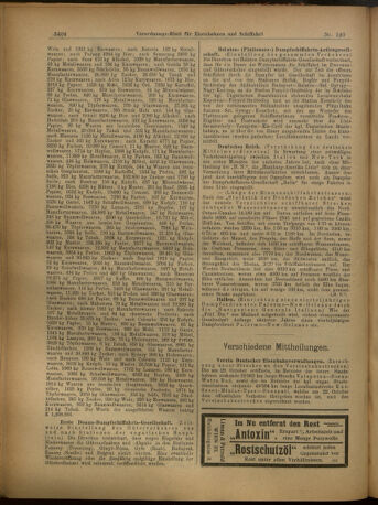 Verordnungs-Blatt für Eisenbahnen und Schiffahrt: Veröffentlichungen in Tarif- und Transport-Angelegenheiten 19021206 Seite: 8