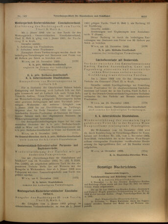 Verordnungs-Blatt für Eisenbahnen und Schiffahrt: Veröffentlichungen in Tarif- und Transport-Angelegenheiten 19021213 Seite: 13