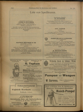 Verordnungs-Blatt für Eisenbahnen und Schiffahrt: Veröffentlichungen in Tarif- und Transport-Angelegenheiten 19021213 Seite: 16