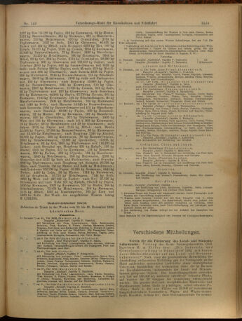 Verordnungs-Blatt für Eisenbahnen und Schiffahrt: Veröffentlichungen in Tarif- und Transport-Angelegenheiten 19021213 Seite: 9