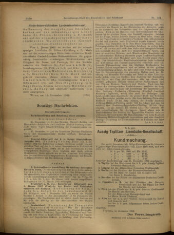 Verordnungs-Blatt für Eisenbahnen und Schiffahrt: Veröffentlichungen in Tarif- und Transport-Angelegenheiten 19021218 Seite: 10