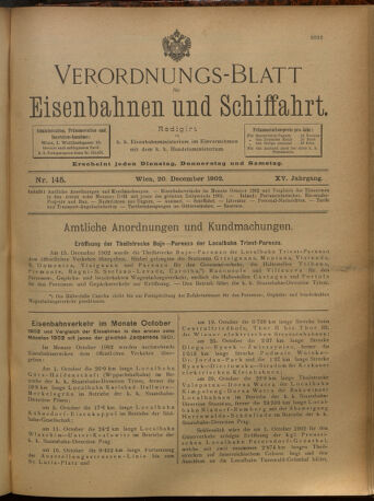 Verordnungs-Blatt für Eisenbahnen und Schiffahrt: Veröffentlichungen in Tarif- und Transport-Angelegenheiten