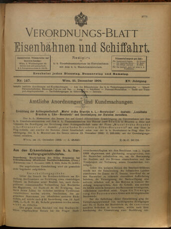 Verordnungs-Blatt für Eisenbahnen und Schiffahrt: Veröffentlichungen in Tarif- und Transport-Angelegenheiten