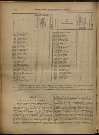 Verordnungs-Blatt für Eisenbahnen und Schiffahrt: Veröffentlichungen in Tarif- und Transport-Angelegenheiten 19021227 Seite: 2