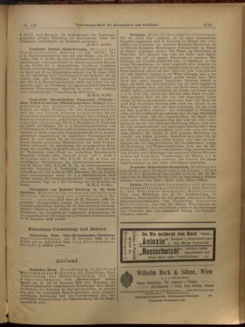 Verordnungs-Blatt für Eisenbahnen und Schiffahrt: Veröffentlichungen in Tarif- und Transport-Angelegenheiten 19021227 Seite: 3