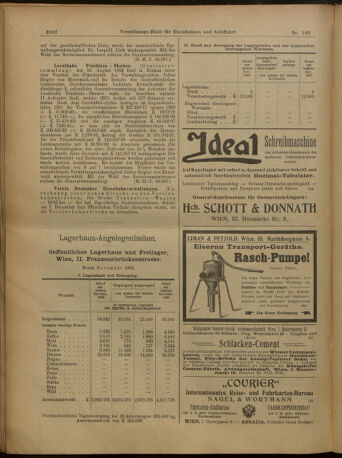 Verordnungs-Blatt für Eisenbahnen und Schiffahrt: Veröffentlichungen in Tarif- und Transport-Angelegenheiten 19021230 Seite: 6