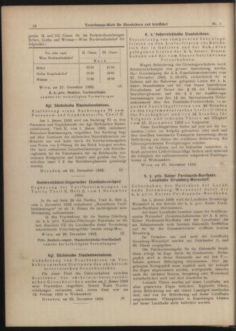 Verordnungs-Blatt für Eisenbahnen und Schiffahrt: Veröffentlichungen in Tarif- und Transport-Angelegenheiten 19030101 Seite: 10