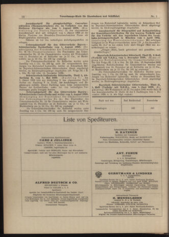 Verordnungs-Blatt für Eisenbahnen und Schiffahrt: Veröffentlichungen in Tarif- und Transport-Angelegenheiten 19030101 Seite: 12