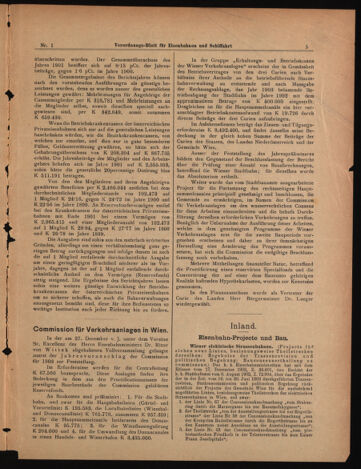 Verordnungs-Blatt für Eisenbahnen und Schiffahrt: Veröffentlichungen in Tarif- und Transport-Angelegenheiten 19030101 Seite: 5