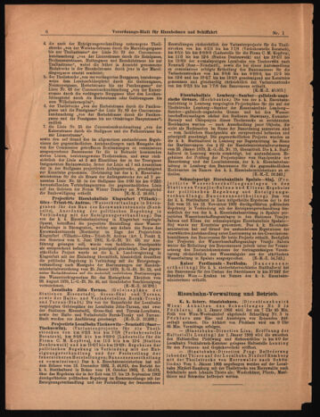 Verordnungs-Blatt für Eisenbahnen und Schiffahrt: Veröffentlichungen in Tarif- und Transport-Angelegenheiten 19030101 Seite: 6