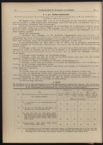 Verordnungs-Blatt für Eisenbahnen und Schiffahrt: Veröffentlichungen in Tarif- und Transport-Angelegenheiten 19030103 Seite: 6