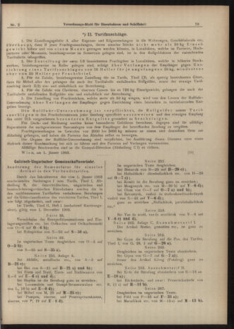 Verordnungs-Blatt für Eisenbahnen und Schiffahrt: Veröffentlichungen in Tarif- und Transport-Angelegenheiten 19030103 Seite: 7