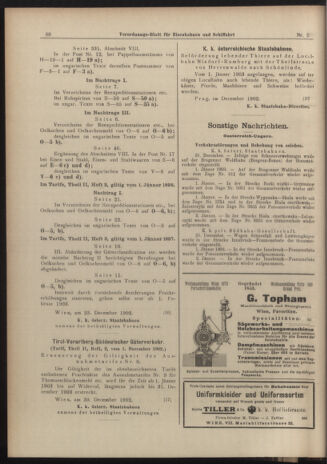 Verordnungs-Blatt für Eisenbahnen und Schiffahrt: Veröffentlichungen in Tarif- und Transport-Angelegenheiten 19030103 Seite: 8