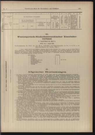 Verordnungs-Blatt für Eisenbahnen und Schiffahrt: Veröffentlichungen in Tarif- und Transport-Angelegenheiten 19030106 Seite: 23