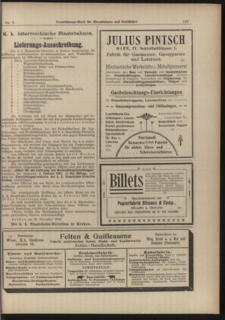 Verordnungs-Blatt für Eisenbahnen und Schiffahrt: Veröffentlichungen in Tarif- und Transport-Angelegenheiten 19030106 Seite: 7