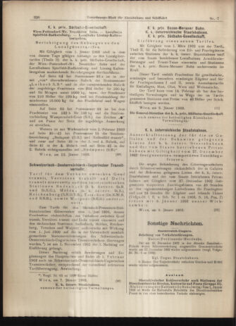 Verordnungs-Blatt für Eisenbahnen und Schiffahrt: Veröffentlichungen in Tarif- und Transport-Angelegenheiten 19030115 Seite: 14