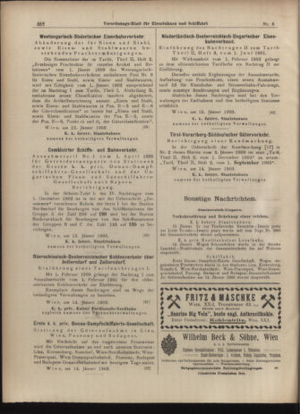 Verordnungs-Blatt für Eisenbahnen und Schiffahrt: Veröffentlichungen in Tarif- und Transport-Angelegenheiten 19030117 Seite: 14