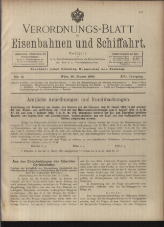 Verordnungs-Blatt für Eisenbahnen und Schiffahrt: Veröffentlichungen in Tarif- und Transport-Angelegenheiten