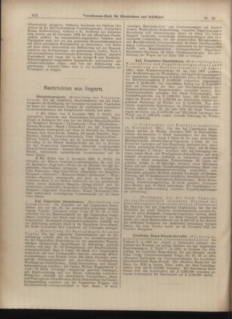 Verordnungs-Blatt für Eisenbahnen und Schiffahrt: Veröffentlichungen in Tarif- und Transport-Angelegenheiten 19030122 Seite: 16