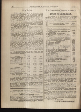 Verordnungs-Blatt für Eisenbahnen und Schiffahrt: Veröffentlichungen in Tarif- und Transport-Angelegenheiten 19030122 Seite: 18