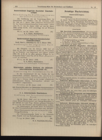 Verordnungs-Blatt für Eisenbahnen und Schiffahrt: Veröffentlichungen in Tarif- und Transport-Angelegenheiten 19030127 Seite: 10