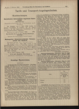 Verordnungs-Blatt für Eisenbahnen und Schiffahrt: Veröffentlichungen in Tarif- und Transport-Angelegenheiten 19030207 Seite: 15