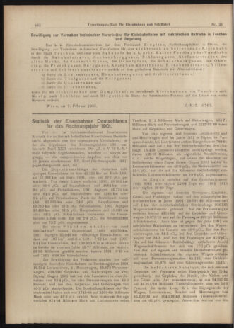 Verordnungs-Blatt für Eisenbahnen und Schiffahrt: Veröffentlichungen in Tarif- und Transport-Angelegenheiten 19030219 Seite: 2