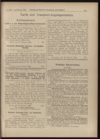 Verordnungs-Blatt für Eisenbahnen und Schiffahrt: Veröffentlichungen in Tarif- und Transport-Angelegenheiten 19030219 Seite: 7