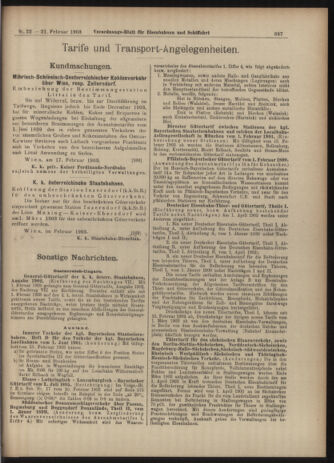 Verordnungs-Blatt für Eisenbahnen und Schiffahrt: Veröffentlichungen in Tarif- und Transport-Angelegenheiten 19030221 Seite: 15