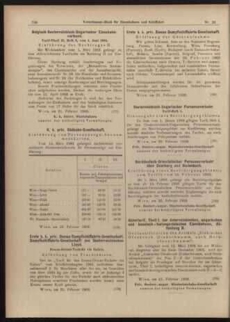 Verordnungs-Blatt für Eisenbahnen und Schiffahrt: Veröffentlichungen in Tarif- und Transport-Angelegenheiten 19030224 Seite: 14