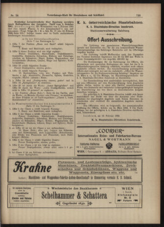 Verordnungs-Blatt für Eisenbahnen und Schiffahrt: Veröffentlichungen in Tarif- und Transport-Angelegenheiten 19030226 Seite: 9