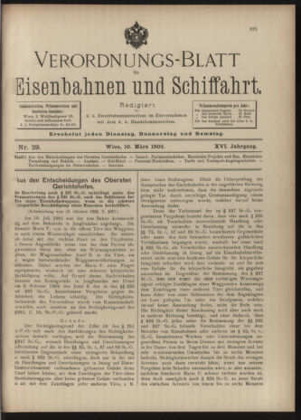 Verordnungs-Blatt für Eisenbahnen und Schiffahrt: Veröffentlichungen in Tarif- und Transport-Angelegenheiten