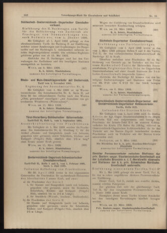 Verordnungs-Blatt für Eisenbahnen und Schiffahrt: Veröffentlichungen in Tarif- und Transport-Angelegenheiten 19030314 Seite: 10