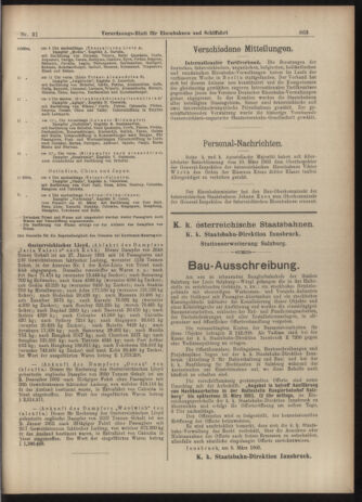 Verordnungs-Blatt für Eisenbahnen und Schiffahrt: Veröffentlichungen in Tarif- und Transport-Angelegenheiten 19030314 Seite: 7