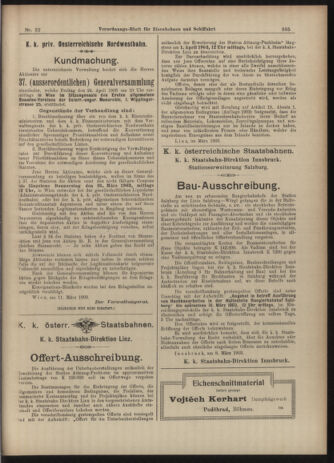 Verordnungs-Blatt für Eisenbahnen und Schiffahrt: Veröffentlichungen in Tarif- und Transport-Angelegenheiten 19030317 Seite: 9