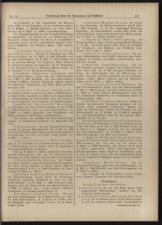 Verordnungs-Blatt für Eisenbahnen und Schiffahrt: Veröffentlichungen in Tarif- und Transport-Angelegenheiten 19030321 Seite: 5