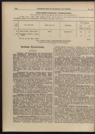 Verordnungs-Blatt für Eisenbahnen und Schiffahrt: Veröffentlichungen in Tarif- und Transport-Angelegenheiten 19030328 Seite: 12