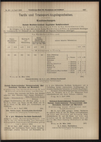 Verordnungs-Blatt für Eisenbahnen und Schiffahrt: Veröffentlichungen in Tarif- und Transport-Angelegenheiten 19030404 Seite: 13