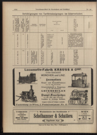 Verordnungs-Blatt für Eisenbahnen und Schiffahrt: Veröffentlichungen in Tarif- und Transport-Angelegenheiten 19030407 Seite: 16