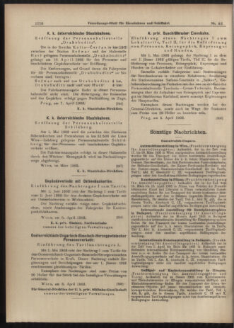 Verordnungs-Blatt für Eisenbahnen und Schiffahrt: Veröffentlichungen in Tarif- und Transport-Angelegenheiten 19030411 Seite: 10