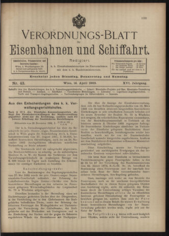 Verordnungs-Blatt für Eisenbahnen und Schiffahrt: Veröffentlichungen in Tarif- und Transport-Angelegenheiten