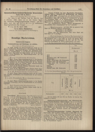 Verordnungs-Blatt für Eisenbahnen und Schiffahrt: Veröffentlichungen in Tarif- und Transport-Angelegenheiten 19030421 Seite: 13