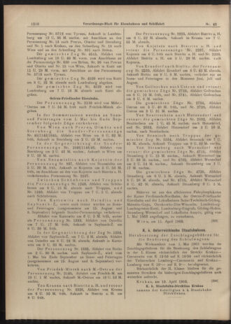 Verordnungs-Blatt für Eisenbahnen und Schiffahrt: Veröffentlichungen in Tarif- und Transport-Angelegenheiten 19030423 Seite: 18